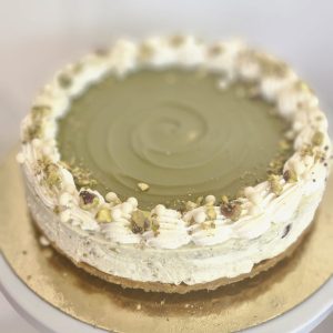 Cheesecake de Chocolate Blanco y Pistacho