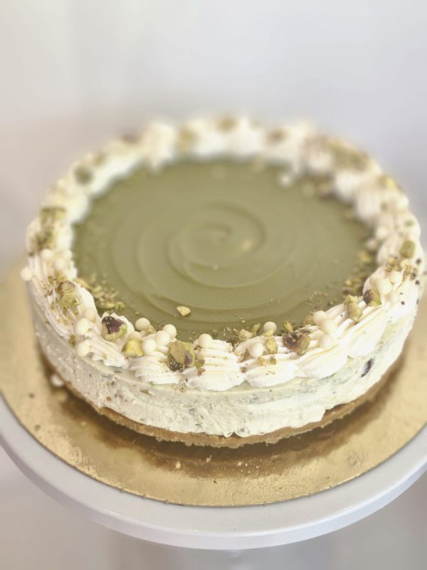 Cheesecake de Chocolate Blanco y Pistacho